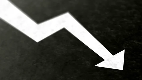 Graph in the page. Negative image. Looping footage has 4K resolution. Stock Footage 105081198