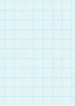 Graph paper A4 sheet Math concept with sheet of blue graph paper backgroun... Stock Photos