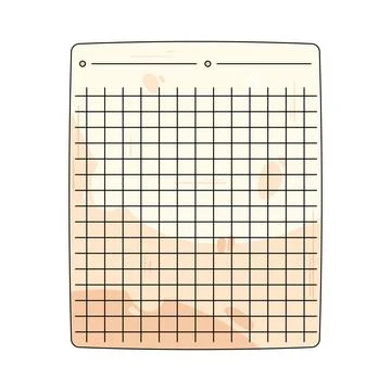 Graph paper Stockillustratie