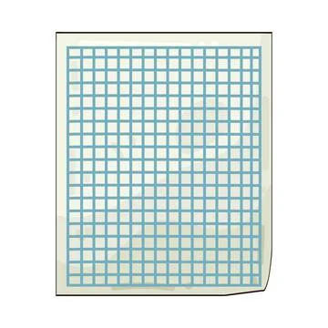 Graph paper illustration Stock Illustration