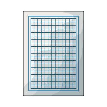 Graph paper illustration Illustrazione stock