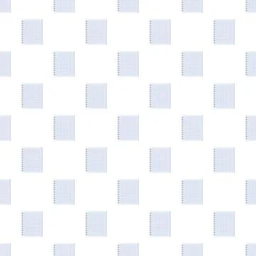 Graph paper notebook seamless pattern for background design Illustrazione stock