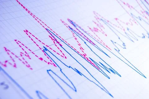 Graph paper Stock Photos