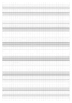 Graph paper. Printable grid paper with stave on a white background. A blank Stock Illustration