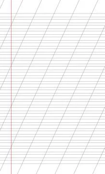 Graph paper. Printable lined grid paper with color horisontal, diagonal lines Stock Illustration