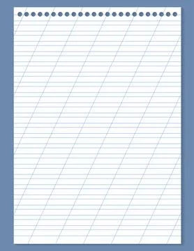 Graph paper. Printable lined grid paper with color horisontal, diagonal lines Stock Illustration