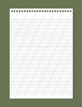 Graph paper. Printable lined grid paper with color horisontal, diagonal lines Stock Illustration