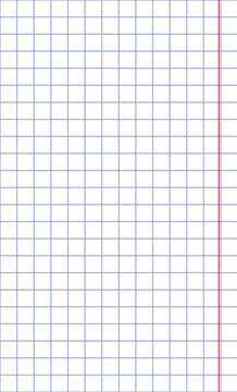 Graph paper. Printable squared grid paper with color horizontal lines. Geometric Illustrazione stock