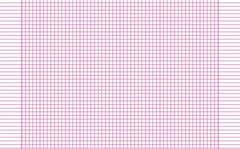 Graph paper. Printable squared grid paper with color horizontal lines. Geometric Stock Illustration