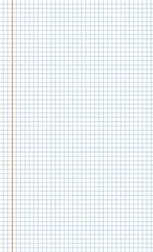 Graph paper. Printable squared grid paper with color horizontal lines. Geometric Illustrazione stock