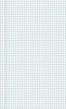Graph paper. Printable squared grid paper with color horizontal lines. Geometric Illustrazione stock