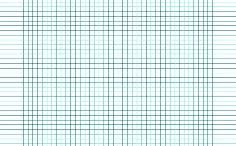 Graph paper. Printable squared grid paper with color horizontal lines. Geometric Stock Illustration