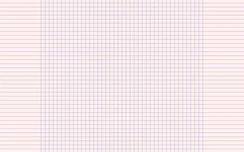 Graph paper. Printable squared grid paper with color horizontal lines. Geometric Stock Illustration