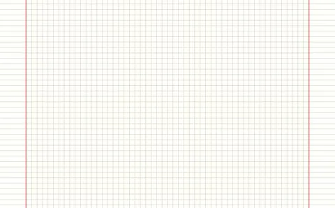 Graph paper. Printable squared grid paper with color horizontal lines. Geometric Stock Illustration
