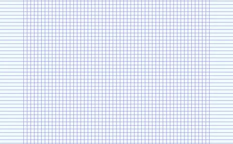 Graph paper. Printable squared grid paper with color horizontal lines. Geometric Stock Illustration