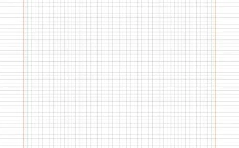 Graph paper. Printable squared grid paper with color horizontal lines. Geometric Illustrazione stock