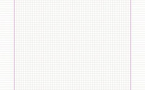 Graph paper. Printable squared grid paper with color horizontal lines. Geometric Stock Illustration
