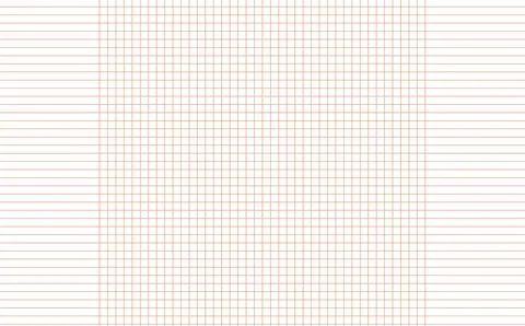 Graph paper. Printable squared grid paper with color horizontal lines. Geometric Illustrazione stock