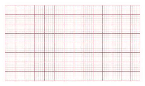 Graph Paper with Red Grid Lines Stockillustratie