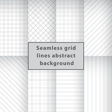 Graph paper seamless grid lines abstract background Stock Illustration