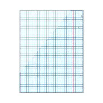 Graph paper sheet for education and mathematics concept Illustrazione stock
