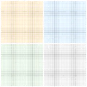 Graph paper sheets with grid. Millimeter paper texture, geometric pattern 스톡 일러스트