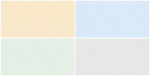 Graph paper sheets with grid. Millimeter paper texture, geometric pattern Illustrazione stock