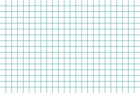 Graph paper template. Notebook sheet blank. Clean lined background for stud.. Stock Illustration
