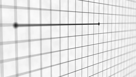 A Graph Paper with two points - Black Ink Version B Stock Footage 307299356