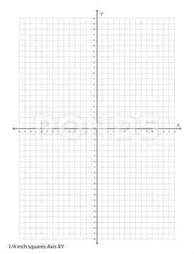 Graph Paper XY Axis quarter inch squares printable template A4 notebook Graph Paper XY Axis quarter inch squares printable template A4 notebook