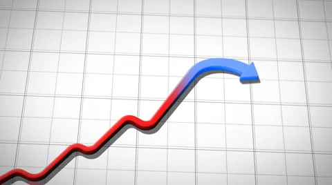 Graph rising and falling, HD 1080. Stock-Footage 890243