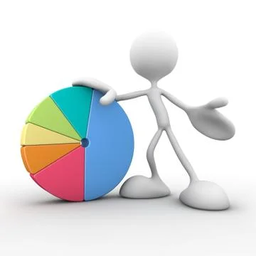 Graph round Illustrazione stock