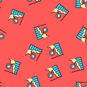 Graph search magnifying glass vector seamless pattern Stock Illustration