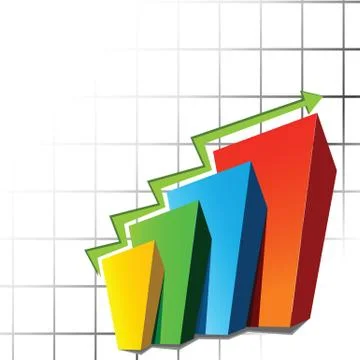 Graph sheet Illustrazione stock