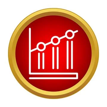 Graph showing data analytics and business growth Stock Illustration