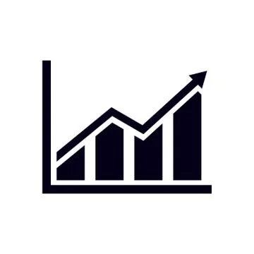 Graph sign symbol Stock Illustration
