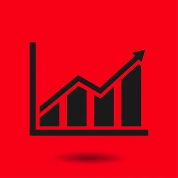 Graph sign symbol Stock Illustration