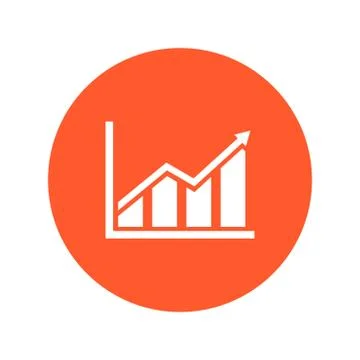 Graph sign symbol. Stock Illustration