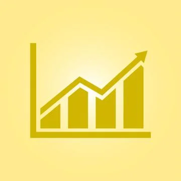 Graph sign symbol. Stock Illustration