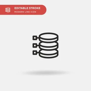 Graph Simple vector icon. Illustration symbol design template for web mobile  스톡 일러스트