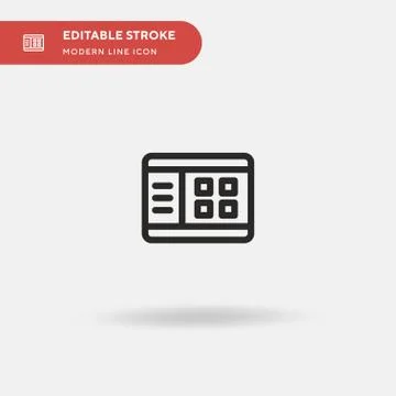 Graph Simple vector icon. Illustration symbol design template for web mobile  스톡 일러스트