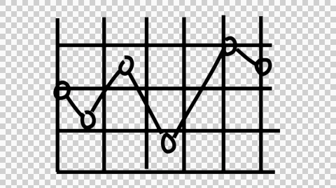 Graph sketch hand drawn illustration animation transparent background Stock Footage 43691982