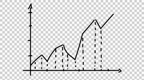 Graph sketch hand drawn illustration animation transparent background Stock Footage 43693436