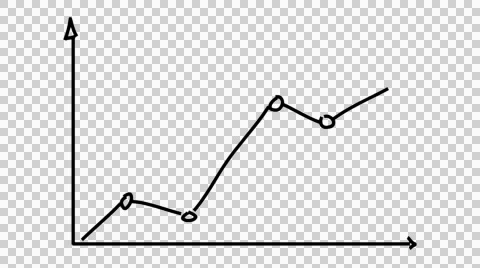 Graph sketch hand drawn illustration animation transparent background Stock Footage 43694050