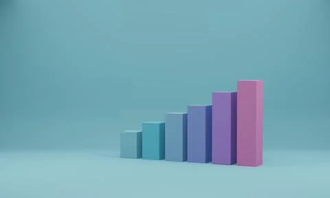 Graph stair step to success. concept of business development to success and.. Illustrazione stock