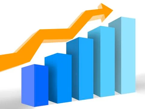 Graph of Success Stock Illustration