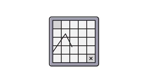 A graph symbolizing data visualization and analysis. Video stock 335259204