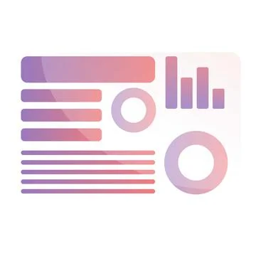 Graph table icon, cartoon style イラスト素材