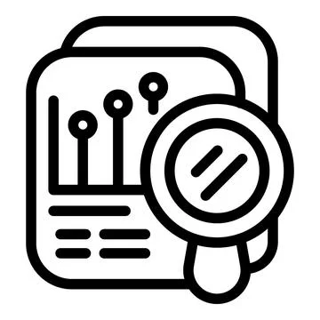 Graph trade icon outline vector. School business Stock Illustration