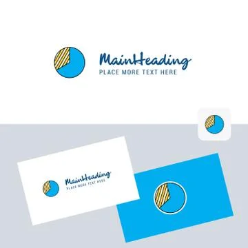 Graph vector logotype with business card template. Elegant corporate identity Stockillustratie